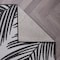 World Rug Gallery Contemporary Distressed Leaves Textured Flat Weave Indoor/Outdoor Area Rug 5' x 7' Black 117BLACK5X7 - alternate 2